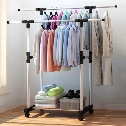 Double pole clothes rack 2204