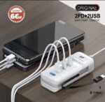 Mobile phone and laptop charger house 4 port