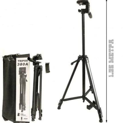 Tripod 380A For Camera stand With phone Holder