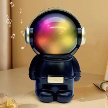 astronaut-shaped Bluetooth speaker with RGB lighting.