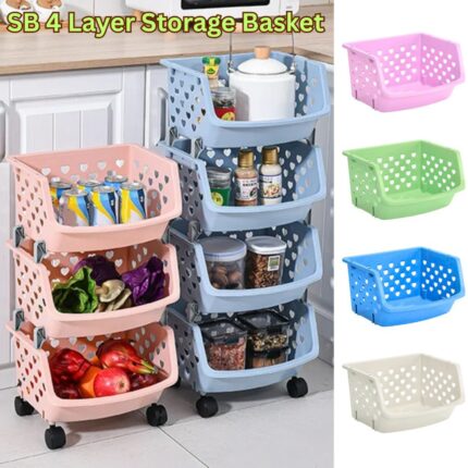 4 layer storage basket