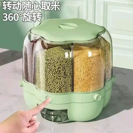 Rotating Grain Storage Box – 7L rice barrel