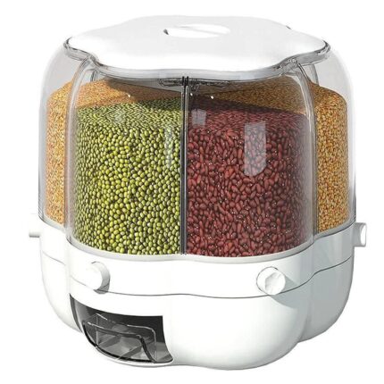 Rotating Grain Storage Box 7L rice barrel