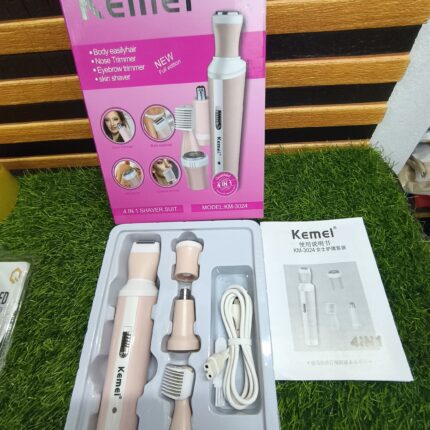 Kemei KM-3024  4-in-1 rechargeable lady shaver
