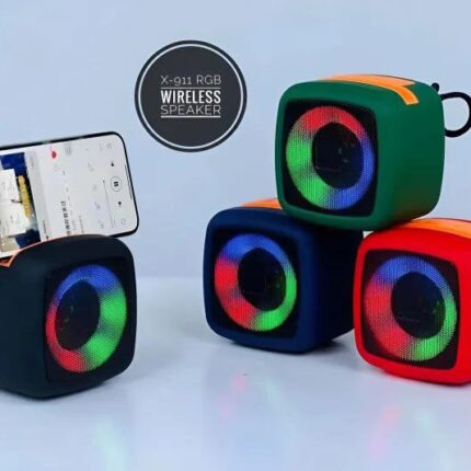 X-911 Bluetooth, USB, AUX, TF Card & FM Radio Supported RGB Lighting Speaker