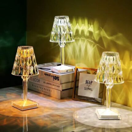 Crystal Diamond Table Lamp