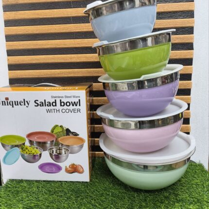 salad bowl with 5 pc bowl 5 pc cover
