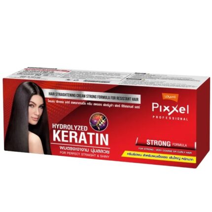 Lolane Pixxel Professional Hair Straightening Cream Strong Formula Hydrolyzed Keratin - 110g